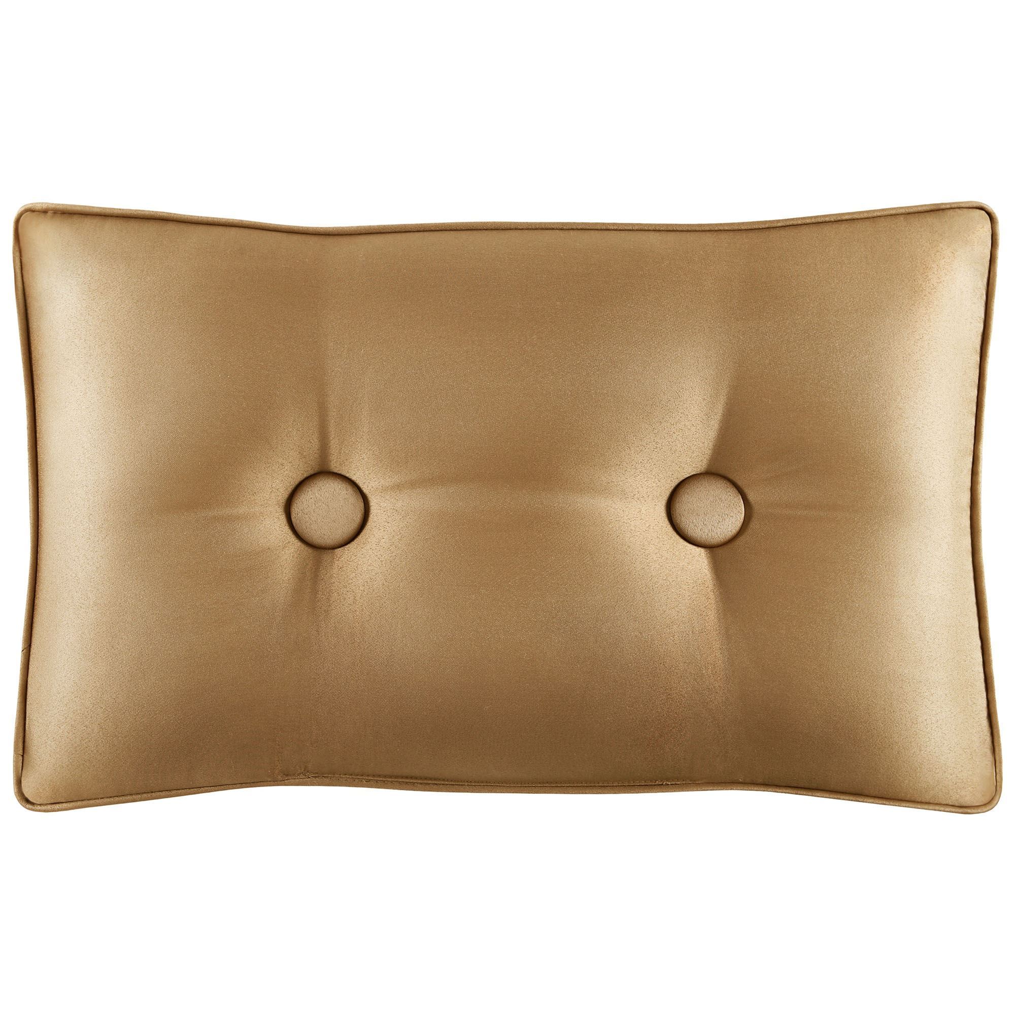 Colonial Tufted Pillow Gold Rectangle Touch of Class