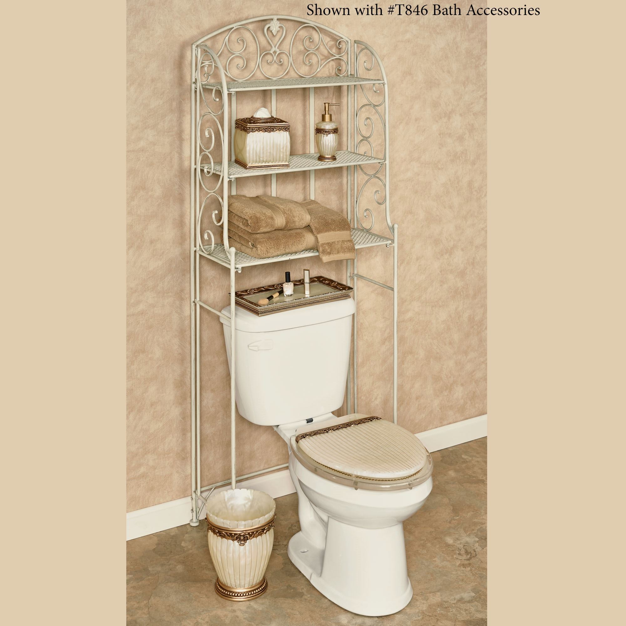 Aldabella Creamy Gold Bathroom Space Saver