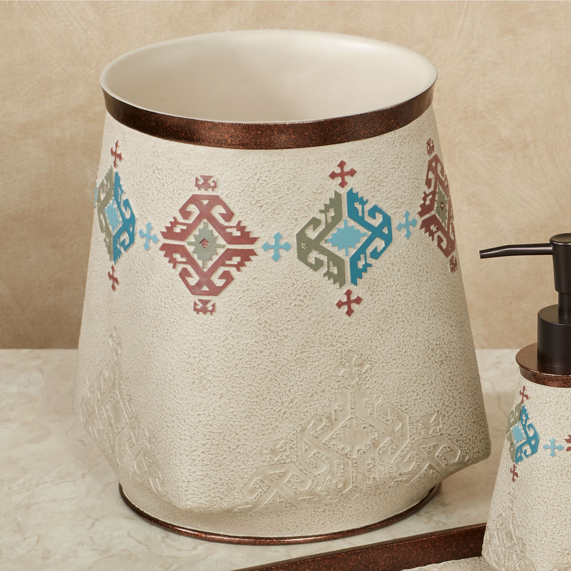 Southwest Bathroom Accessories Southwest Motif Bath Accessory Set