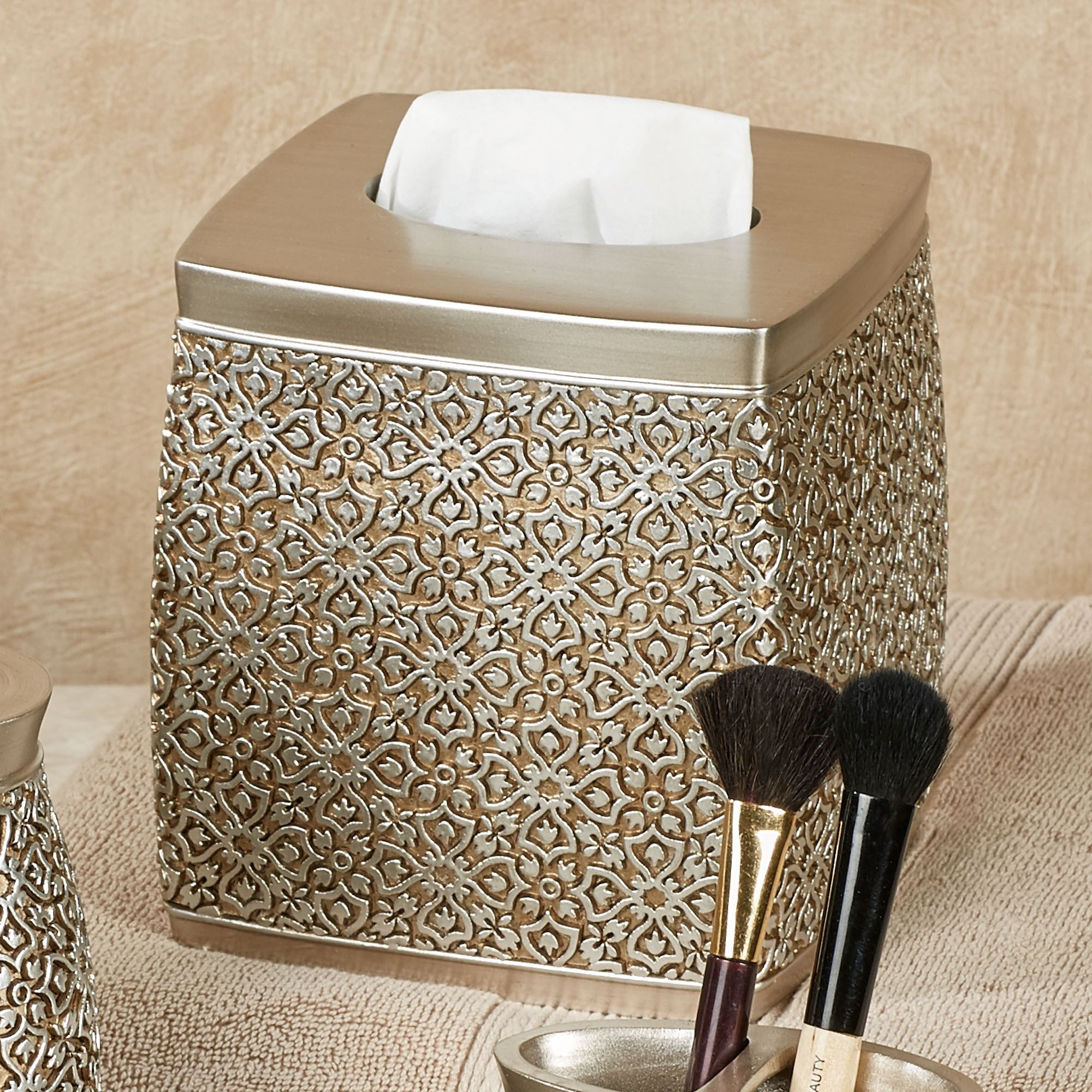 Jag Antique Gold and Silver Bath Accessories
