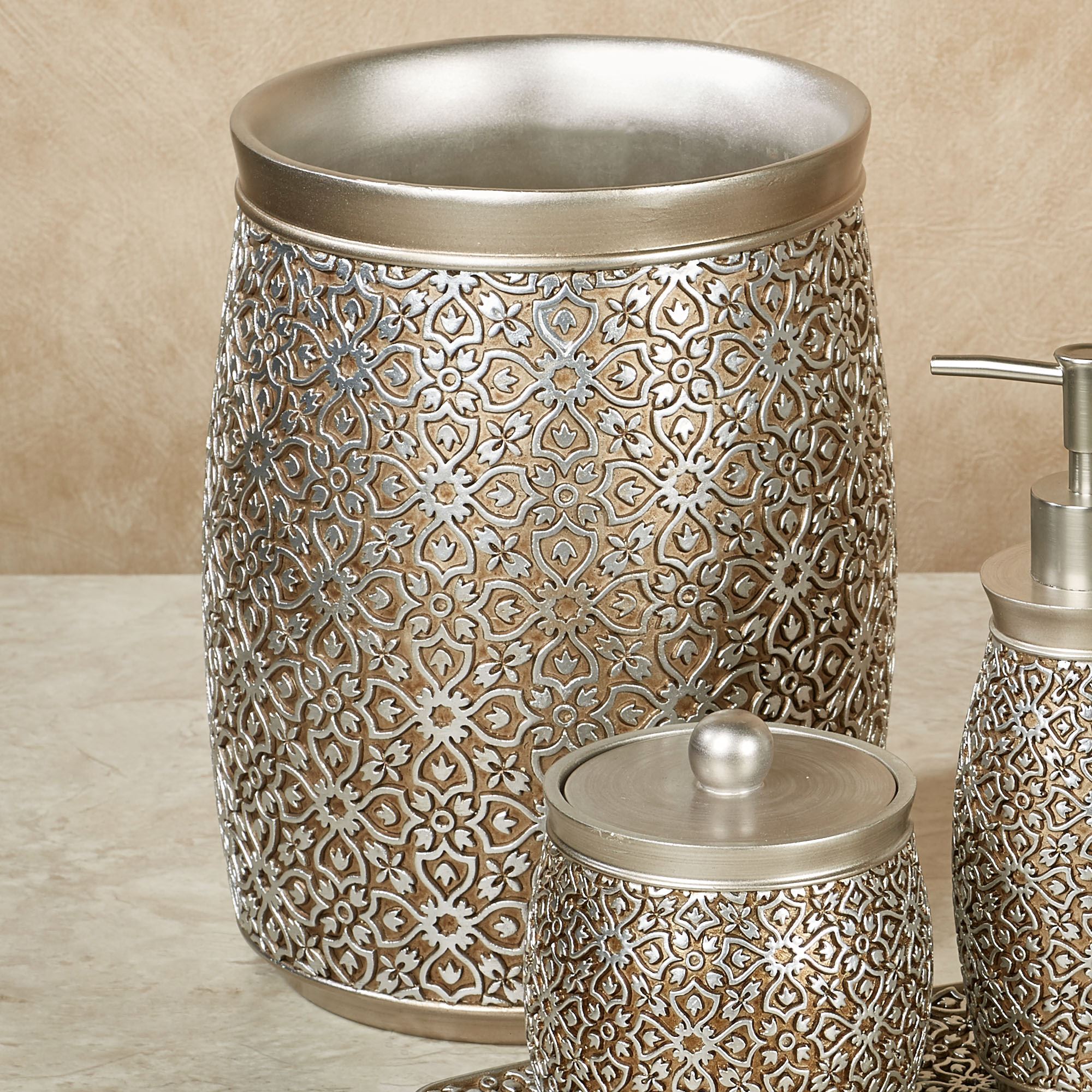Jag Antique Gold and Silver Bath Accessories