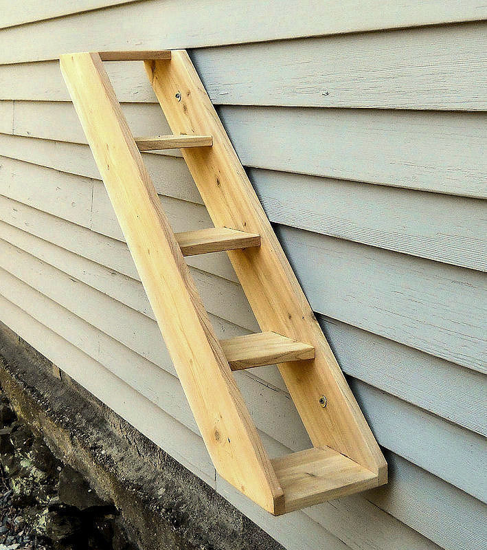Outdoor Cedar Cat Perches, Ramps from Touchstone Pet