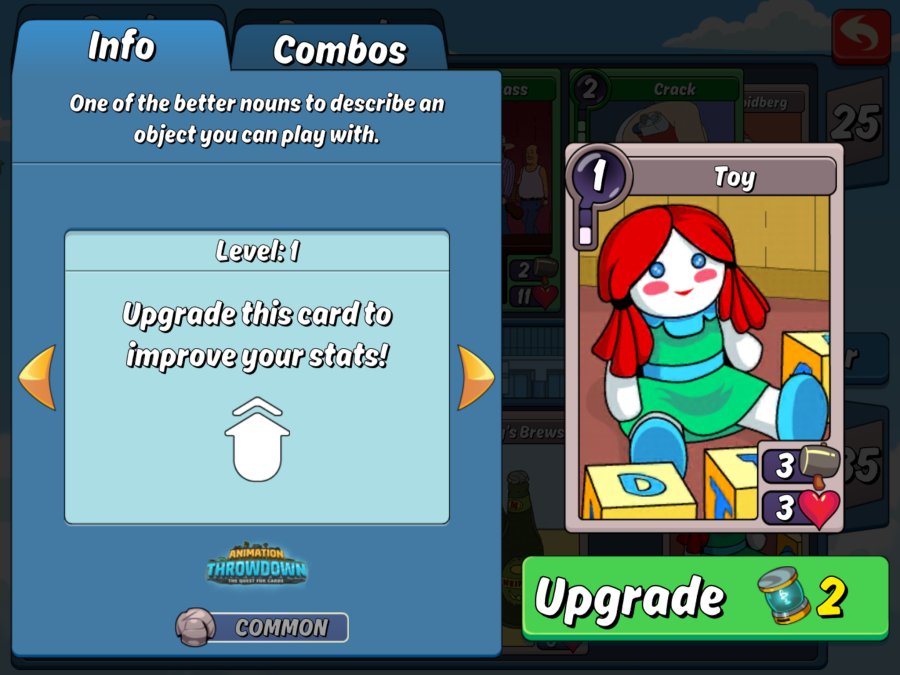 Animation Throwdown Card List All the Cards in the Game