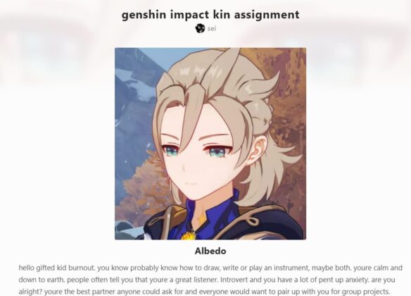 Genshin Impact Kin Assignment Touch, Tap, Play