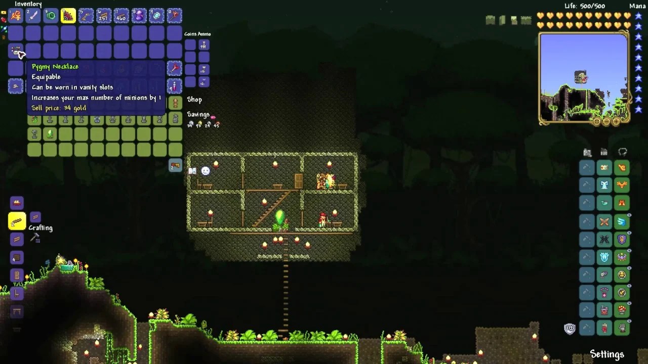 How to get a Pygmy Necklace in Terraria Touch, Tap, Play