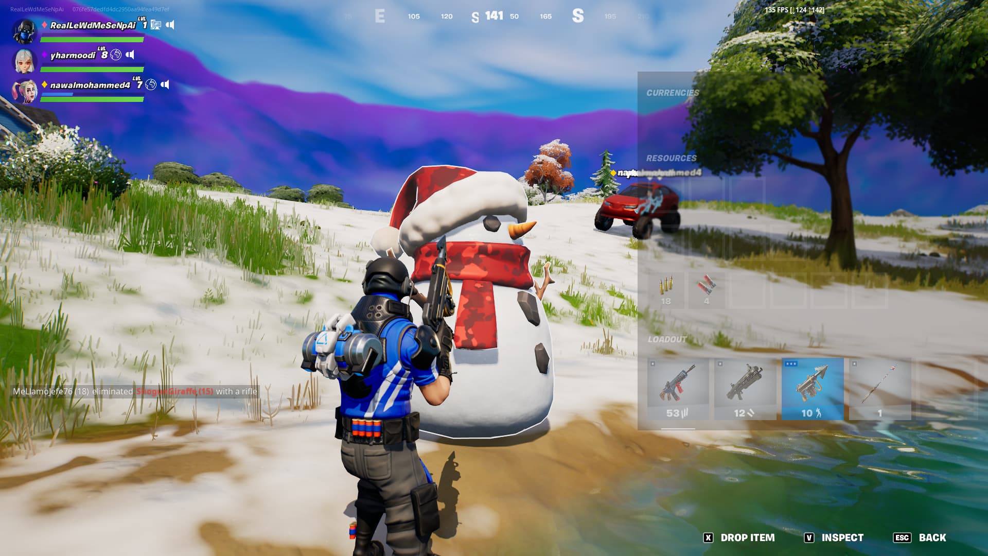 How to Ram a Snowman With a Vehicle in Fortnite Chapter 3 Winterfest