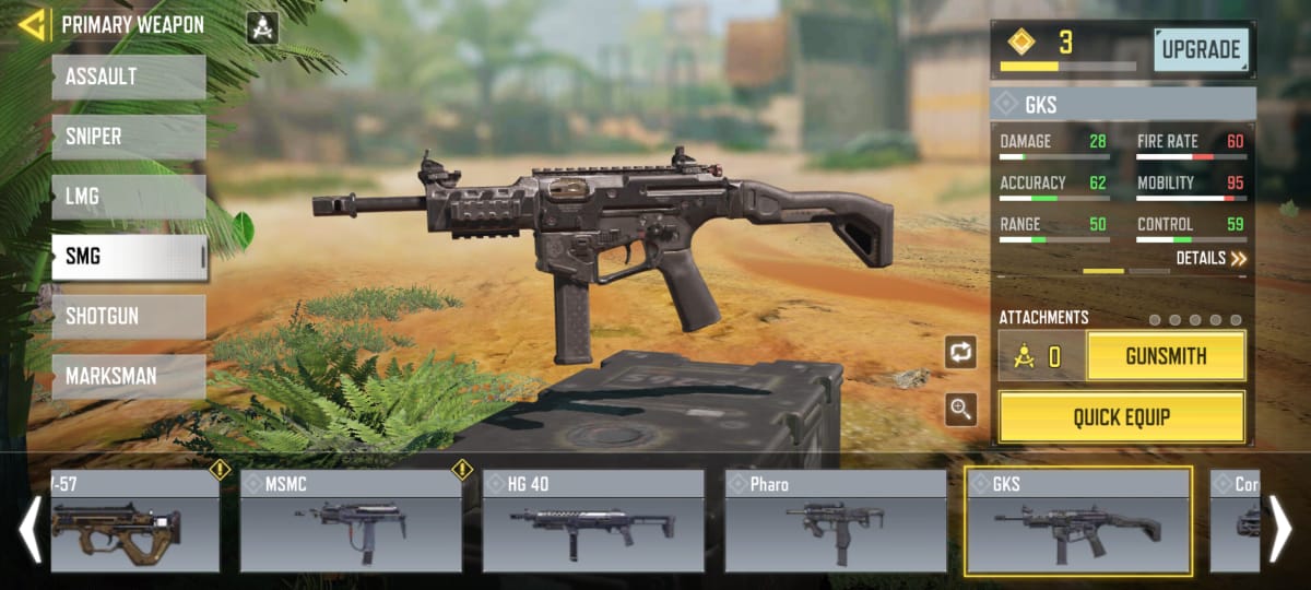 Best GKS Loadout in COD Mobile Touch, Tap, Play