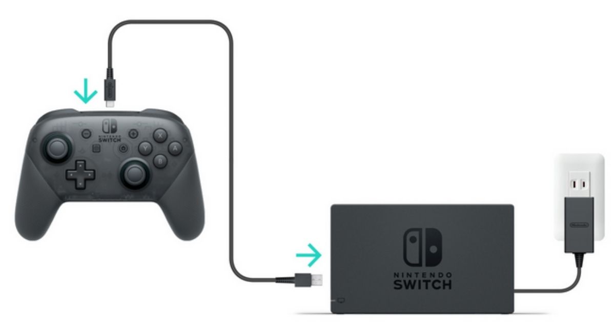 How to Charge Nintendo Switch Pro Controller - Touch, Tap, Play