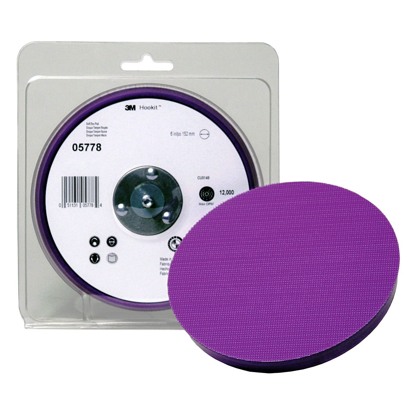 3M™ Painter's Disc Pad with Hookit™, 6 inch, 05778 Touch Up Zone