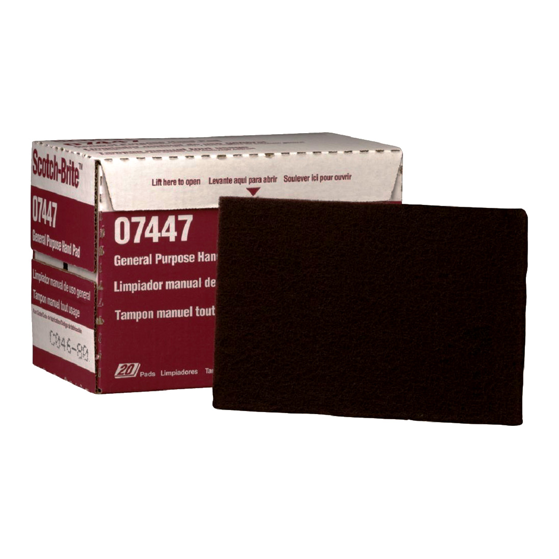 ScotchBrite™ General Purpose Red Scuff Pad, 6 inch x 9 inch (Box of 20