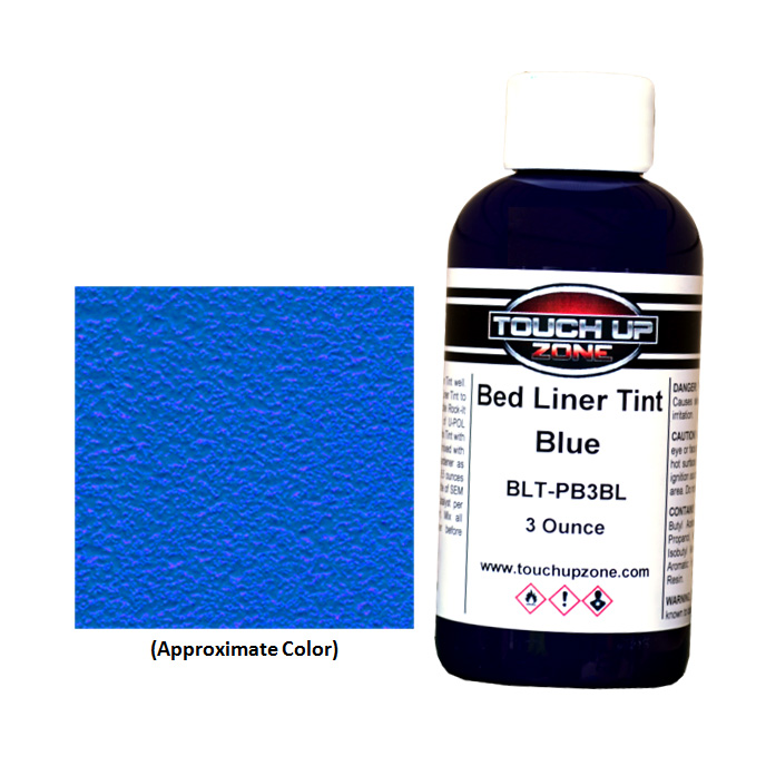 Blue Truck Bed Liner Paint 3 Oz. Bottle Touch Up Zone