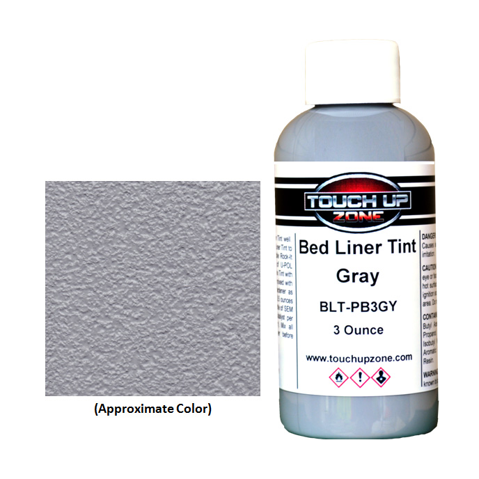 Gray Bed Liner Tint (3 Ounce Bottle) Touch Up Zone