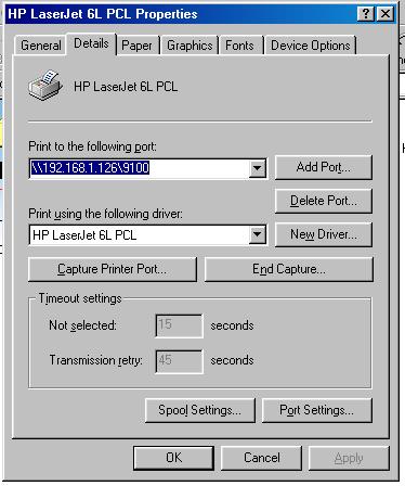 プリンページ Setting up a modern laser printer to work with Windows 98 using D
