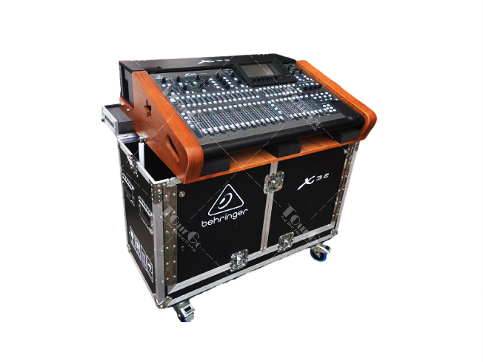 Flip flight case for Behringer X32 full size with dockhause 12cm depth TourGo Event Solution