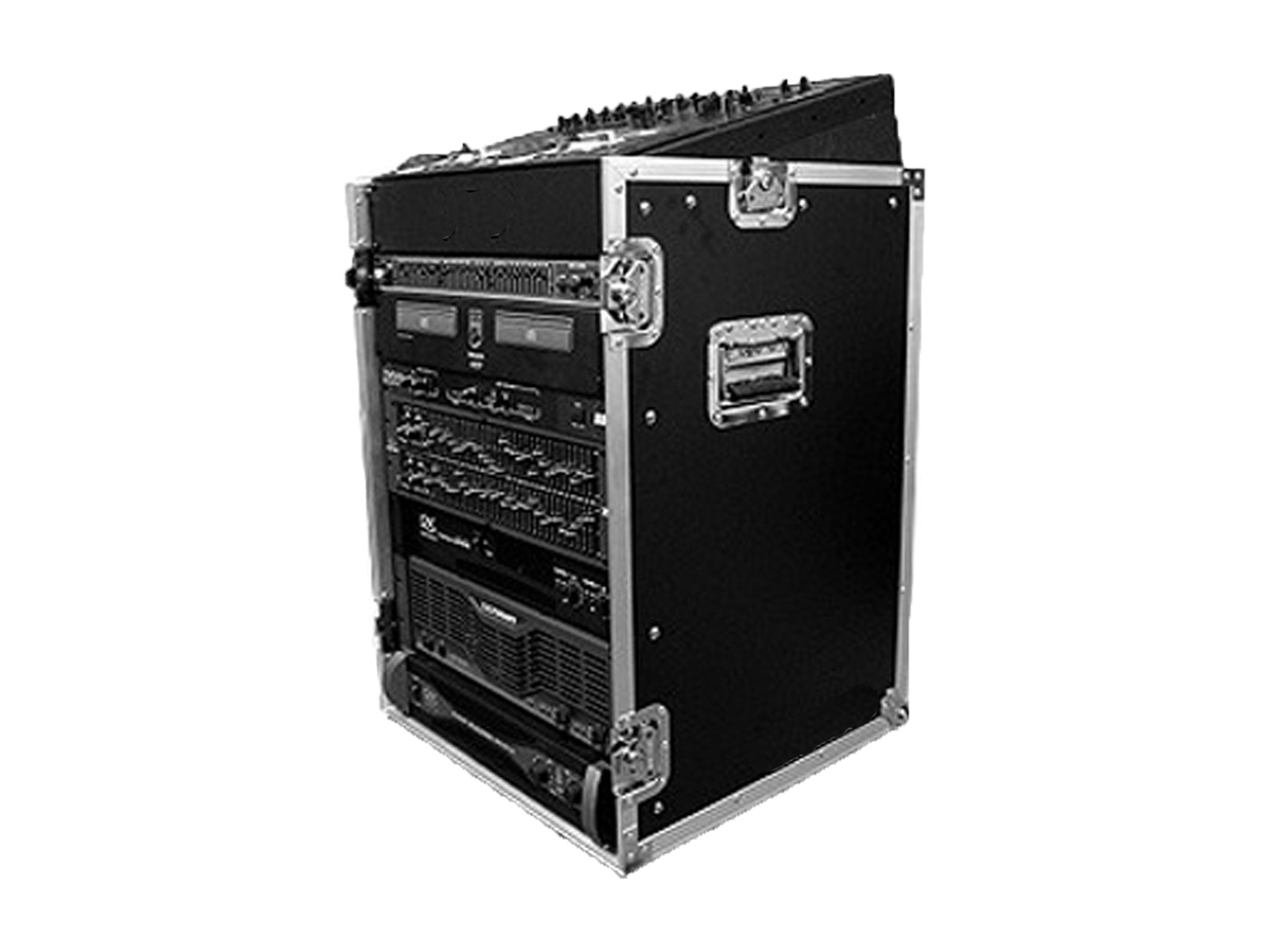 10U SLANT MIXER RACK / 14 U VERTICAL RACK SYSTEM TourGo Event