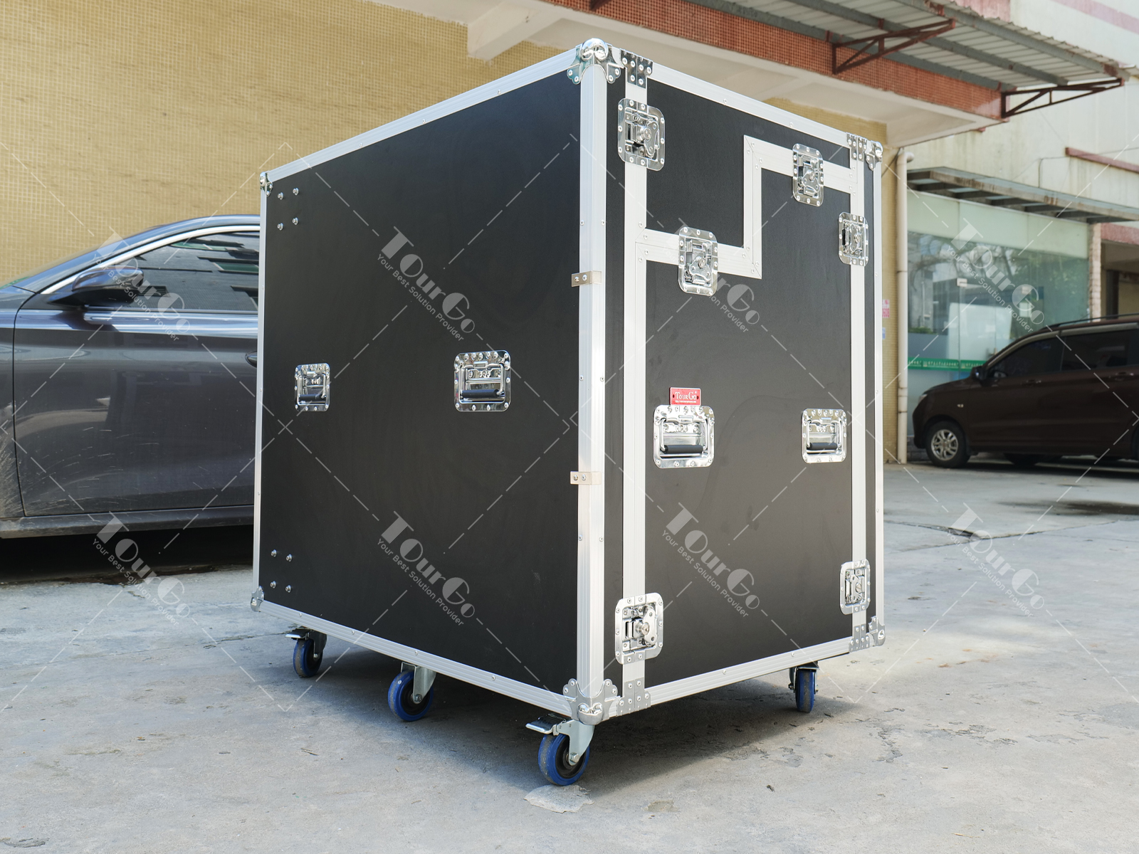 Custom Twin Video Streaming Production Workstation Flight Case and Pull