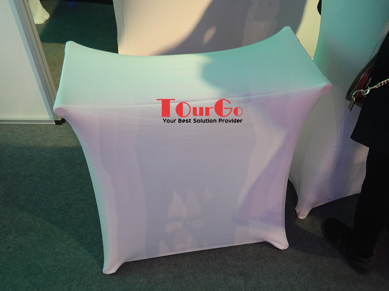 White DJ X Stand Scrim Cloth Cover TourGo Event Solution Co., Ltd
