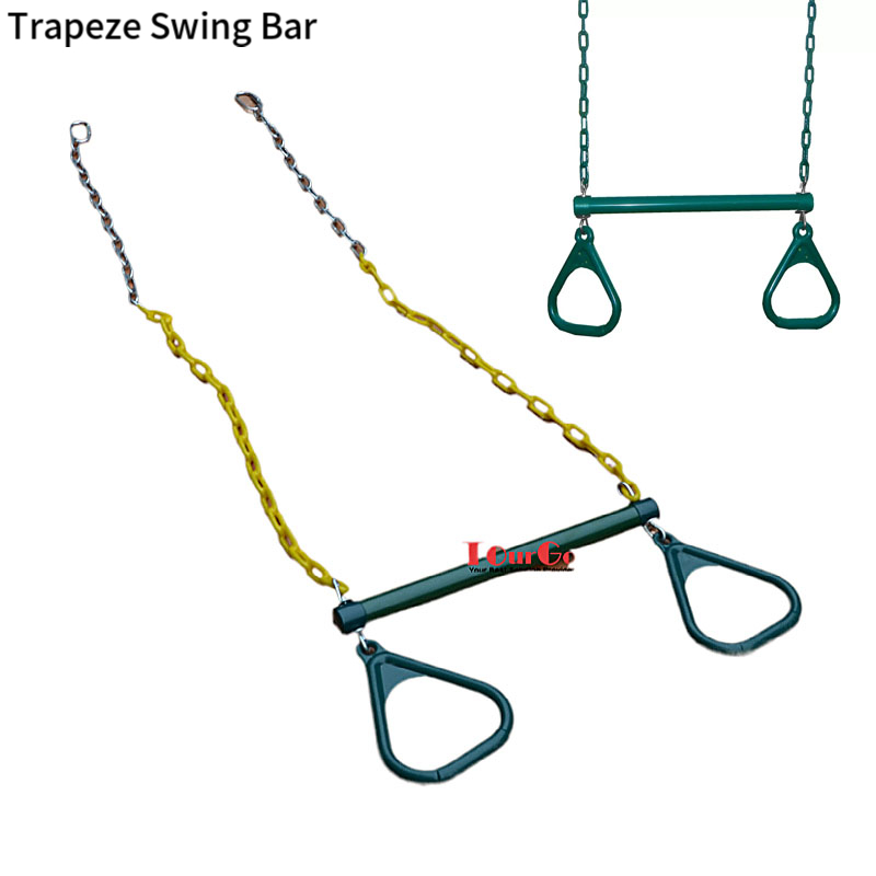 Steel Trapeze Bar/Trapeze Bar with Swivel Gym Ring/Trapeze Swing Bar