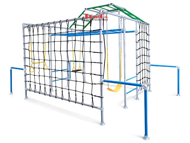 Diy Backyard Huge Outdoor Play Equipment monkey bar Jungle Gym sets for kids TourGo Event