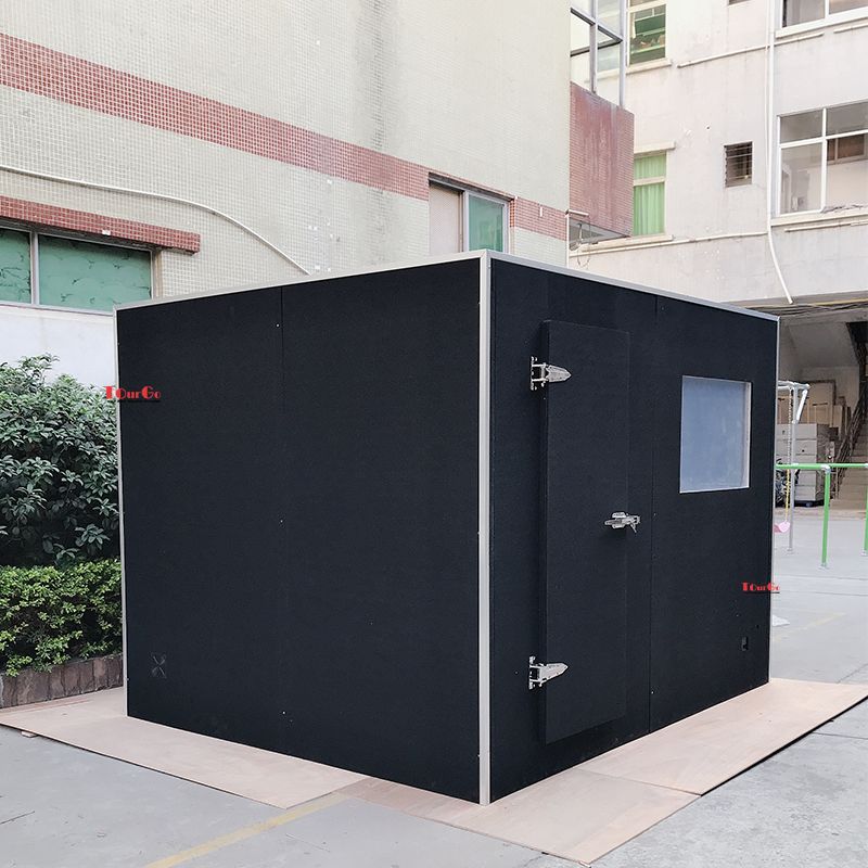 Big Black Recording Studio Booth Sound Isolation Music Booth TourGo