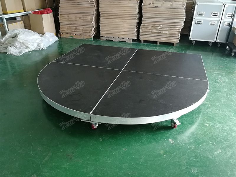 Aluminum Portable Stage Drum Riser For Sale TourGo Event Solution Co