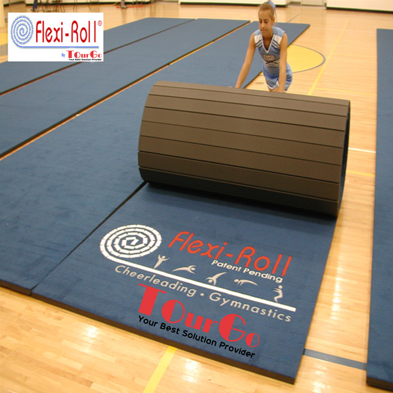 Hot Sale Flexible Roll Out Fitness Mat Carpet Bonded Foam Cheerleading
