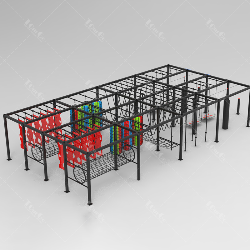 Ninja Warrior Training Equipment and Obstacle Course Facility for