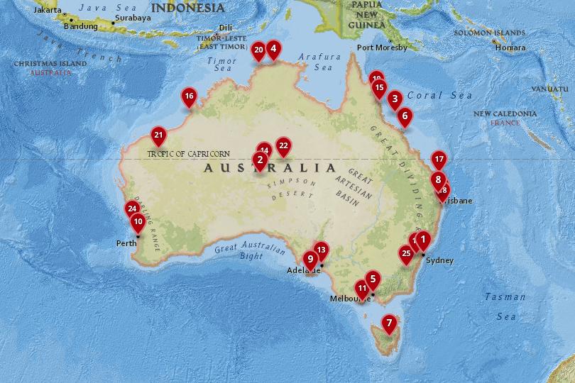 25 Best Places to Visit in Australia (with Map) Touropia