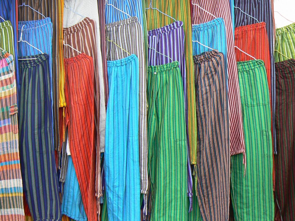 Otavalo market clothes photo