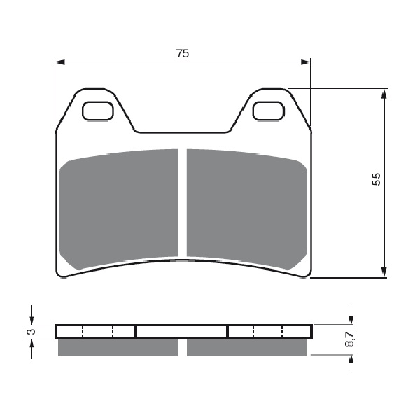 Jual Kampas Rem Fizpower FZ0221 Brembo 4 Piston 2 Pin