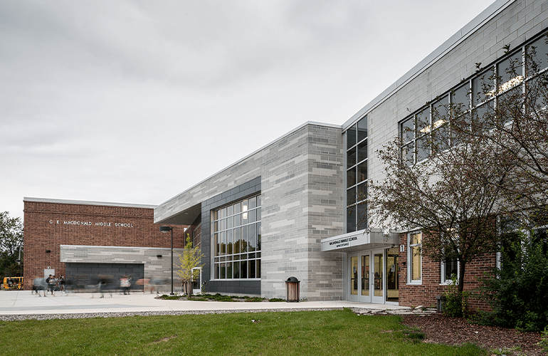 TowerPinkster + East Lansing Public Schools MacDonald Middle School