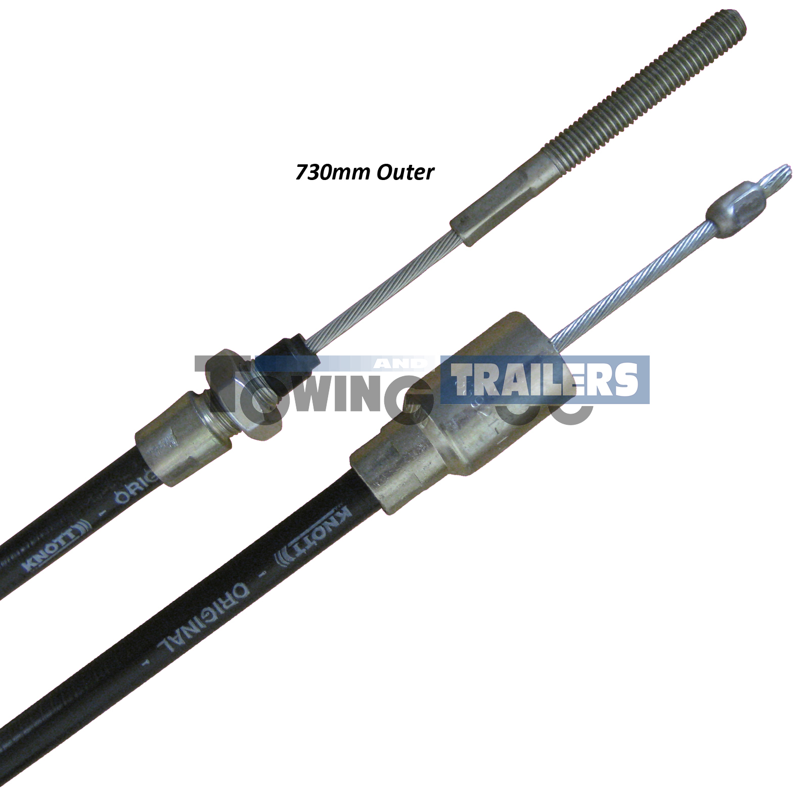 Knott 33921.1.06 Detachable Cable 730mm Trailer Brake Cables