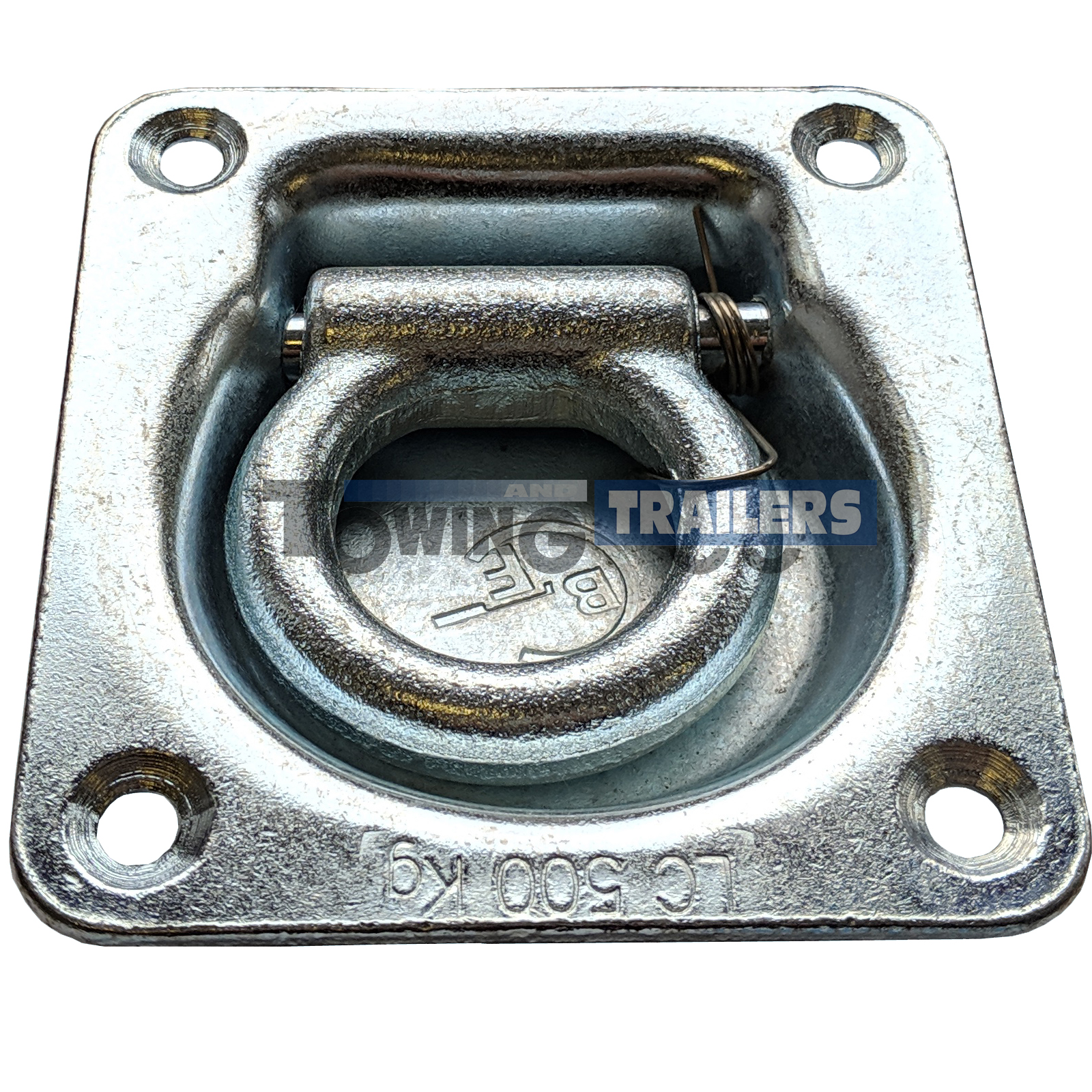 Spring Loaded Single Recessed Trailer Anchor Deck Ring