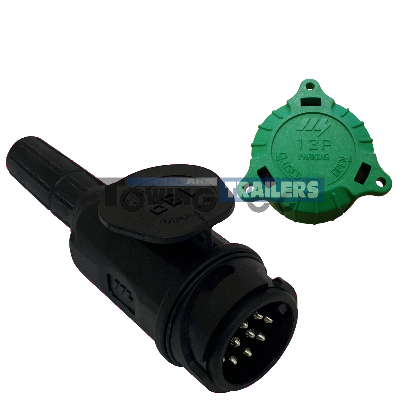 13 Pin Trailer Plug Single Cable Entry Twist Lock Mechanism