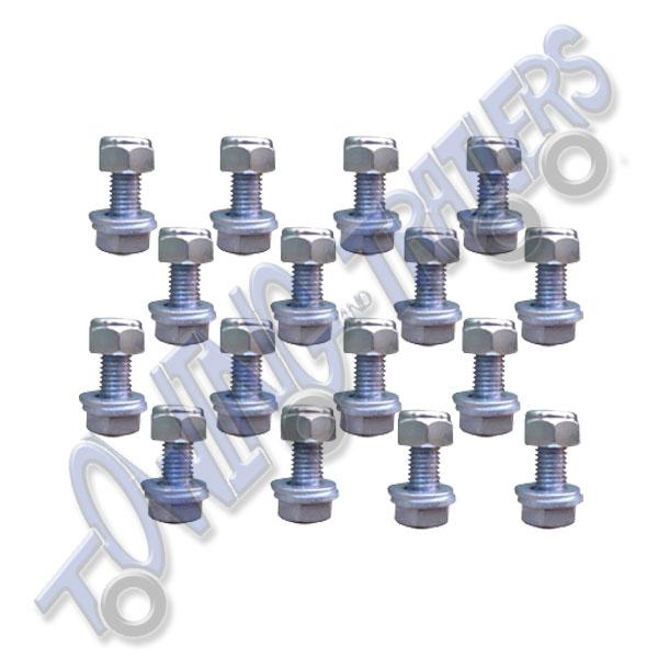 Set of 16no M12 Suspension Mounting Bolts Towing and Trailers Ltd