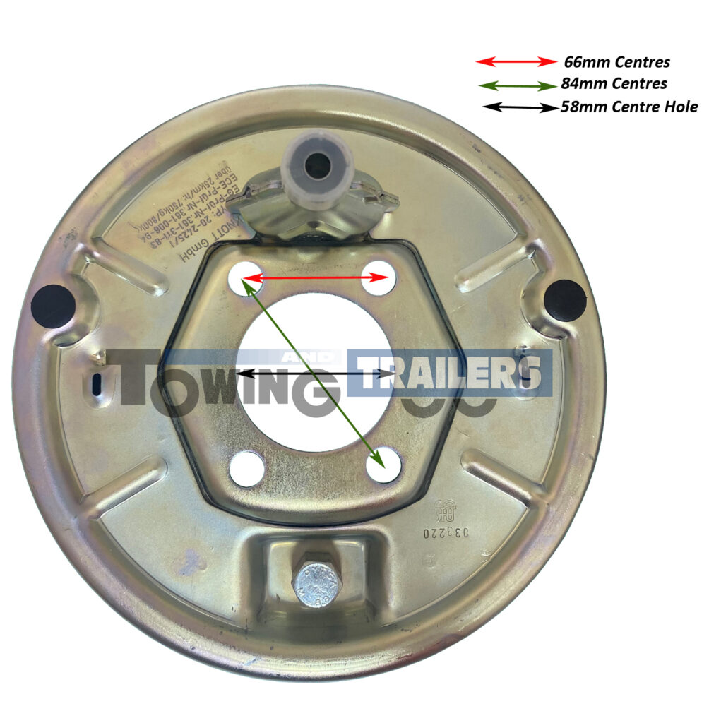 Ifor Williams 200x50mm Brakes Complete Backplate