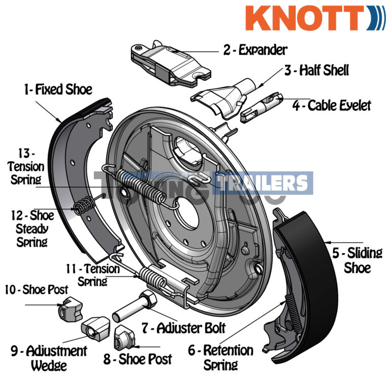 Knott C35004 Balance Bar Tandem 300x60mm Trailer Brakes