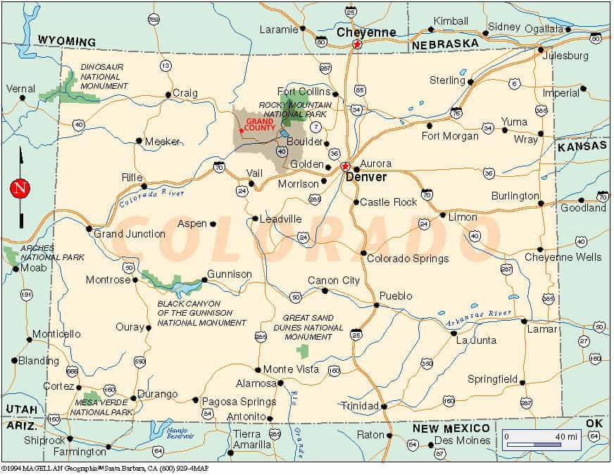 Colorado Map of Cities MapQuest