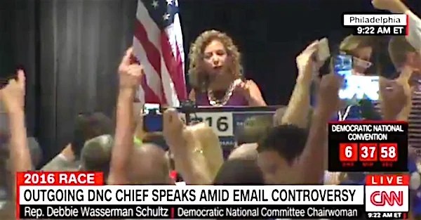 Debbie Wasserman Schultz booed