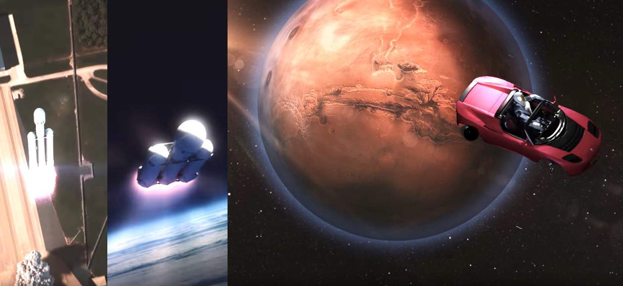 Watch Elon Musk Launch A Tesla Roadster Into Space Aboard Heaviest