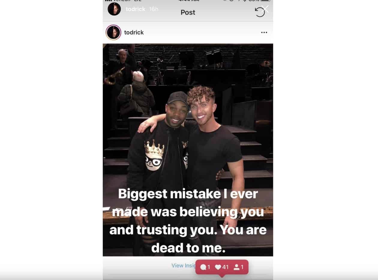 Todrick Hall Unleashes On ExBoyfriend In Epic Instagram BreakUp Story
