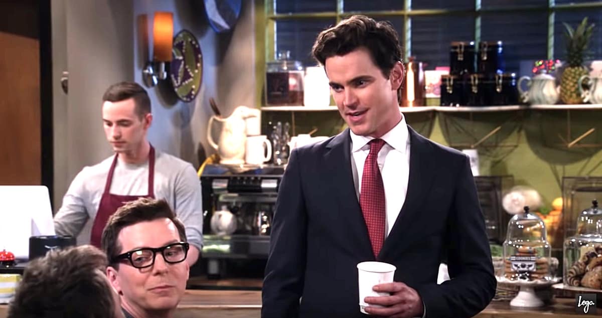 Matt Bomer Spills Tea And Adam Rippon Brews Coffee In 'Will & Grace