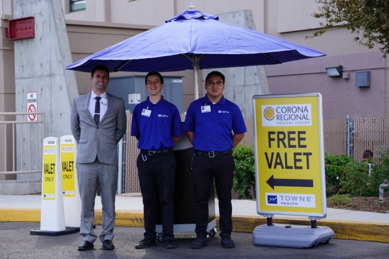 Towne Health is Providing Valet Parking Services at Corona Medical