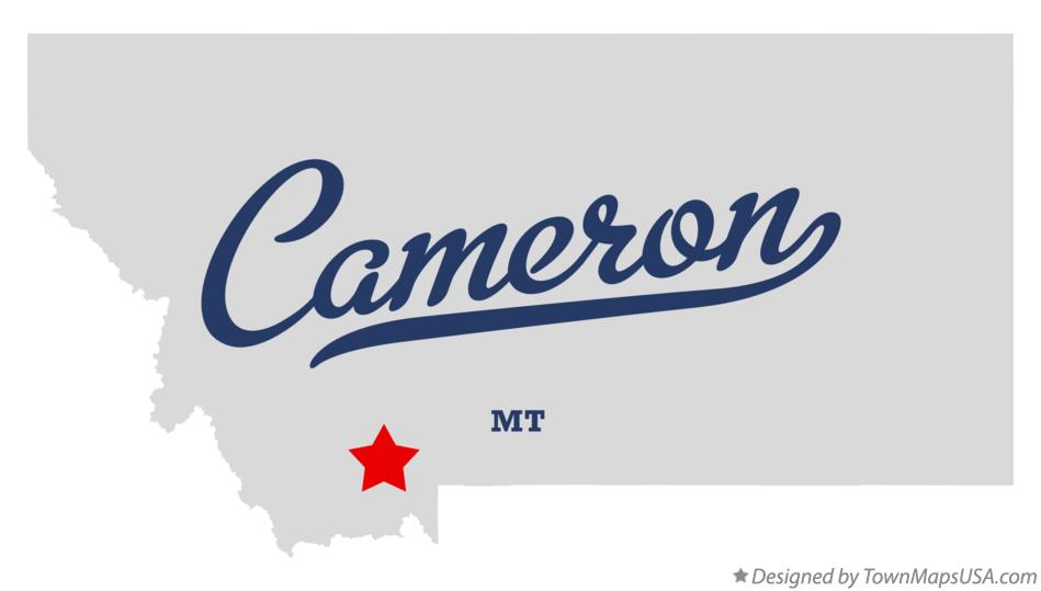 Map of Cameron, MT, Montana