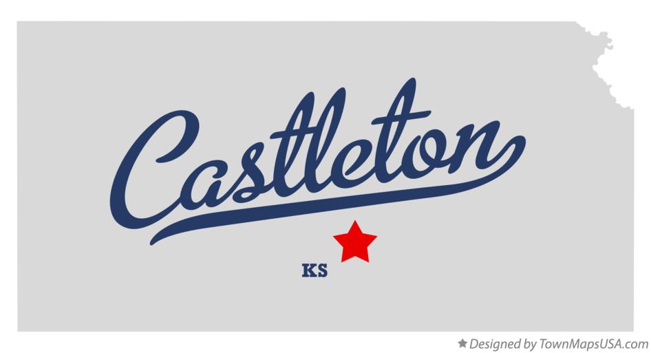 Map of Castleton, KS, Kansas