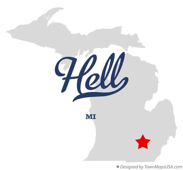 Map Of Hell Michigan Map of Hell, MI, Michigan