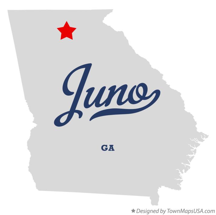 Map of Juno, GA,