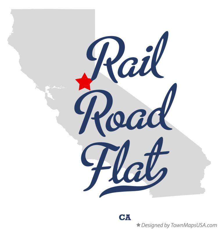 Map of Rail Road Flat, CA, California