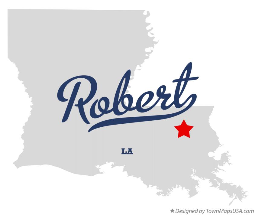 Map of Robert, LA, Louisiana