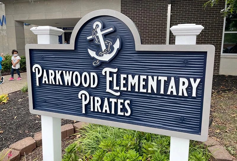 Parkwood Elementary Unveils Newly Donated School Sign Town of Clarksville